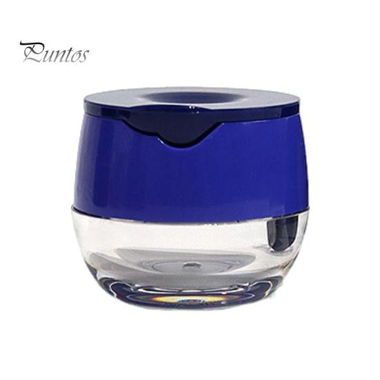 

Контейнери для бальзамів для губ Прозорі міні-баночки Відкидний чохол для макіяжу для косметичних кремів Портативний легкий маленький контейнер для бальзамів для губ синій