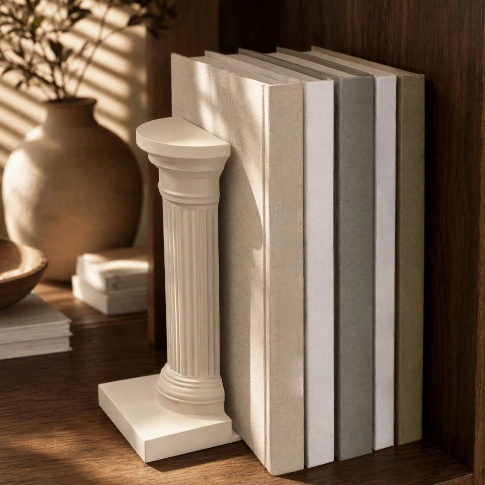1 Pair Artistic Architecture Style Bookend Stable 3D Printing Book Holder  Book Enthusiasts