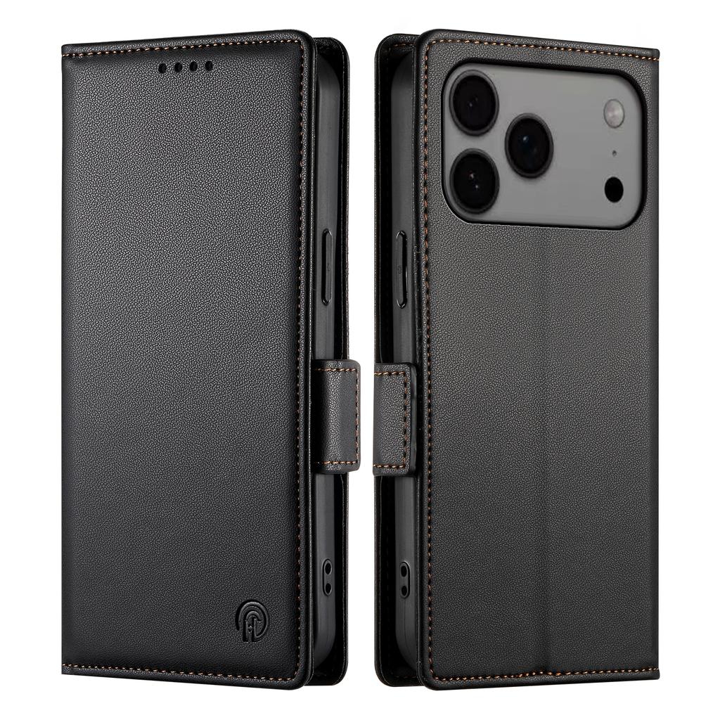 For iPhone 17 Pro Max Stand Case PU Leather Wallet Phone Cover