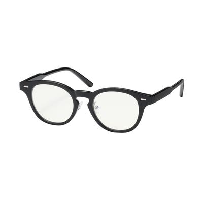 MUJI Blue Light Blocking Boston-Style Sunglasses, Unisex, Adult, DFD23A5S, Black