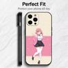 The 100 Girlfriends Hakari Anime Role Phone Case For iPhone17,16,15,14,13,12 Plus,Max Soft Silicone Black Cover