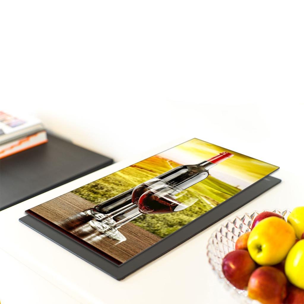 GLAS-SCHNEIDEBRETT 30x52 Wein