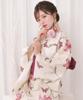 Yukata change set heiko E Scarlet Lily Butterfly [KYOETSU] set, weave, unbleached, 6-piece (yukata, obi, underwear, geta, waistband) Women's (10.