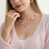 Youthway Elegant Imitation Pearl Heart Pendant Necklace For Women 2 Pcs/Set  Gold Plated Stainless Steel Necklace Girls Gift