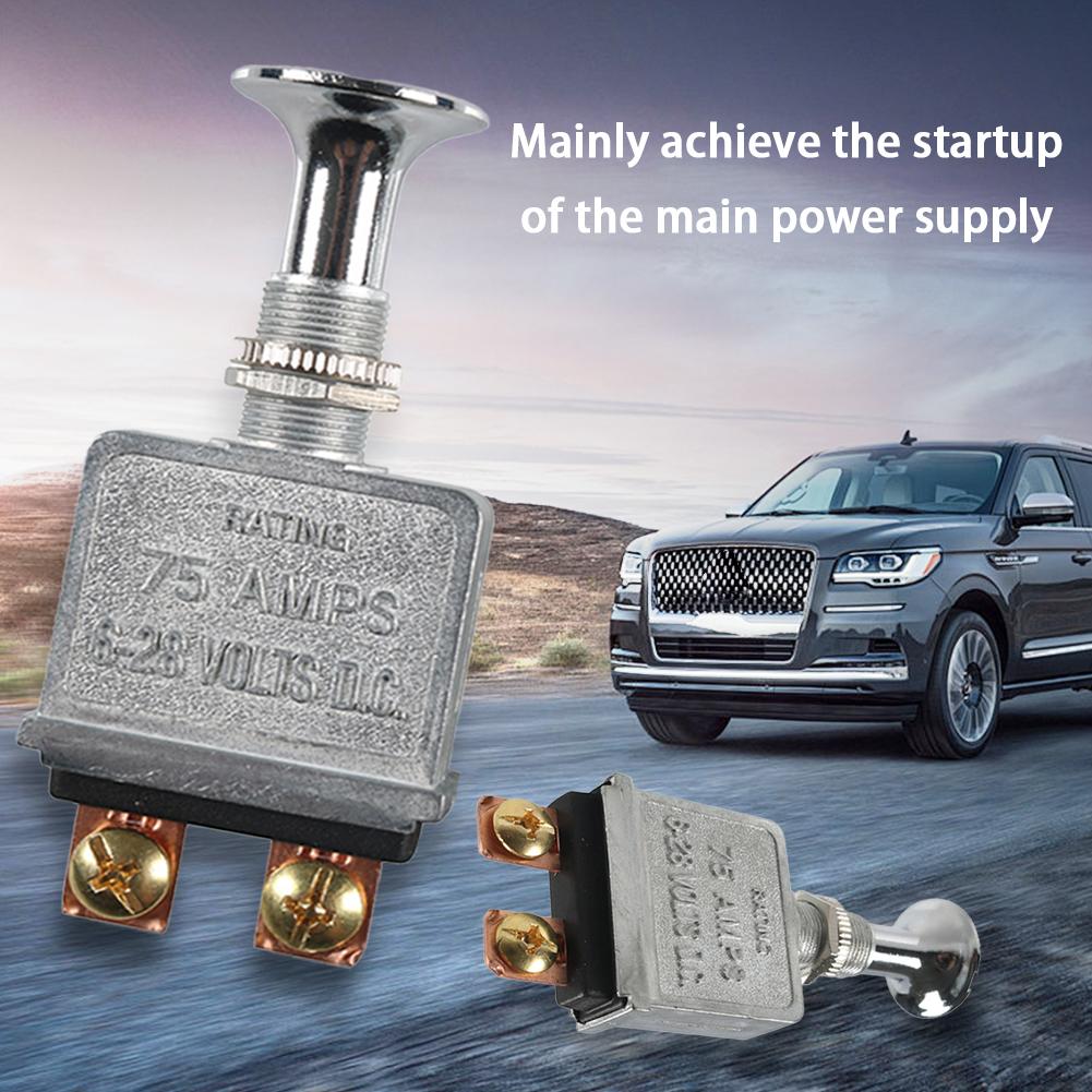 

2-позиционный двухпозиционный 75-амперный сверхмощный металлический двухтактный переключатель 2 клеммы для грузовиков/хот-родов/лодок/гоночных автомобилей spain