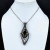 Black Onyx 999 Copper Wire Wrapped Gemstone Jewelry, Handmade Tree Of Life Moonstone Pendant, For Thanksgiving