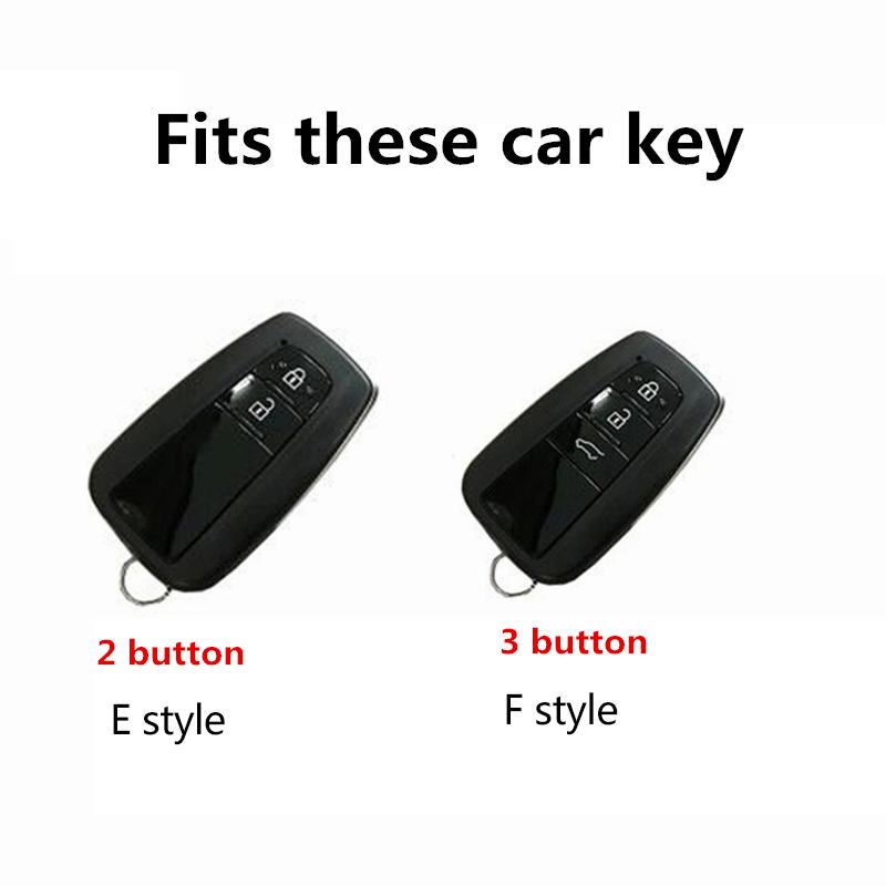 For Toyota C-HR CHR Prius RAV 4 Camry Corolla 2017 2018 2020 2021 Zinc Alloy Car Key Case Cover Shell Bag Keychain Accessories