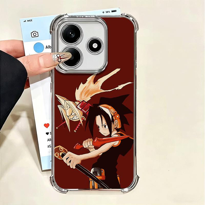 

Anime Shaman King Plating Phone Case For Xiaomi Poco X5 X6 X7 X8 Pro Max F8 Ultra F7 M8 M7 M5S Redmi 15C 15 14C 13C 13 X3 12C F6 Xiaomi Redmi 13C 4G