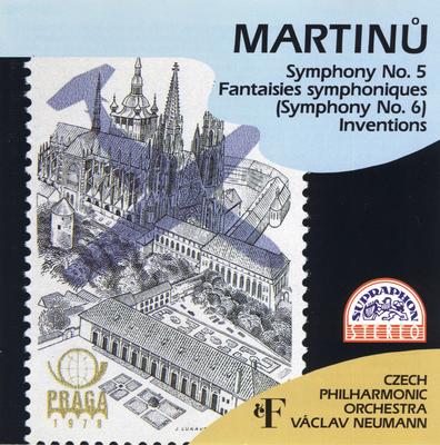 CD BOHUSLAV MARTINŮ - THE CZECH PHILHA - Symphony No. 5 • Fantaisies Symphon 1119682011 Supraphon 1994 Japan Classical Used