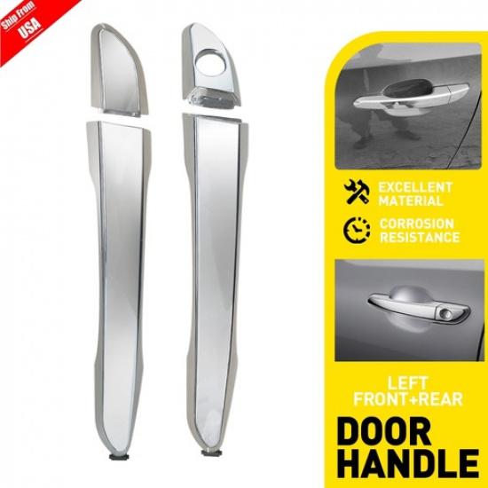 For 2016-2021 Hyundai Tucson Outer Door Handle Set Front/Rear Driver Side 2PCS
