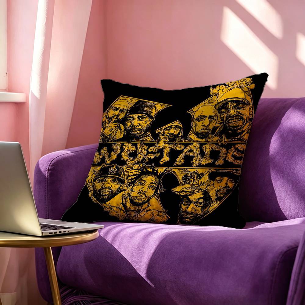 Wu TTang Clan Pillow Case Square DoubleSided Sofa Cushion Cover Bedroom Bedside Pillow