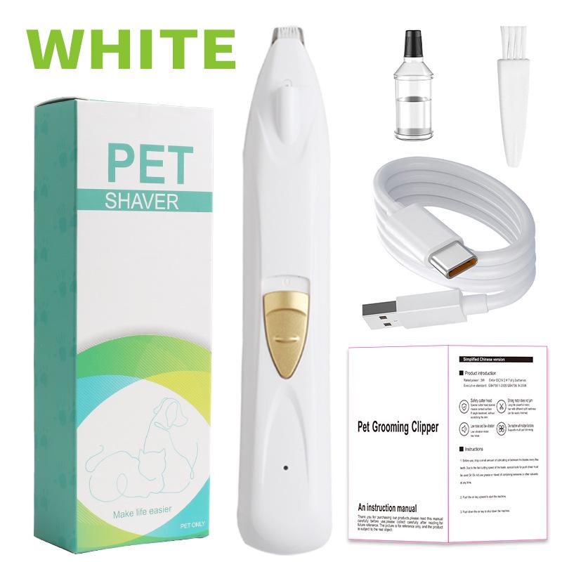 

Электрические машинки для стрижки домашних животных: Бритва для кошек и собак, Триммер для лап, Удалитель шерсти с лап Rechargeable - Narrow Blade [With Light]