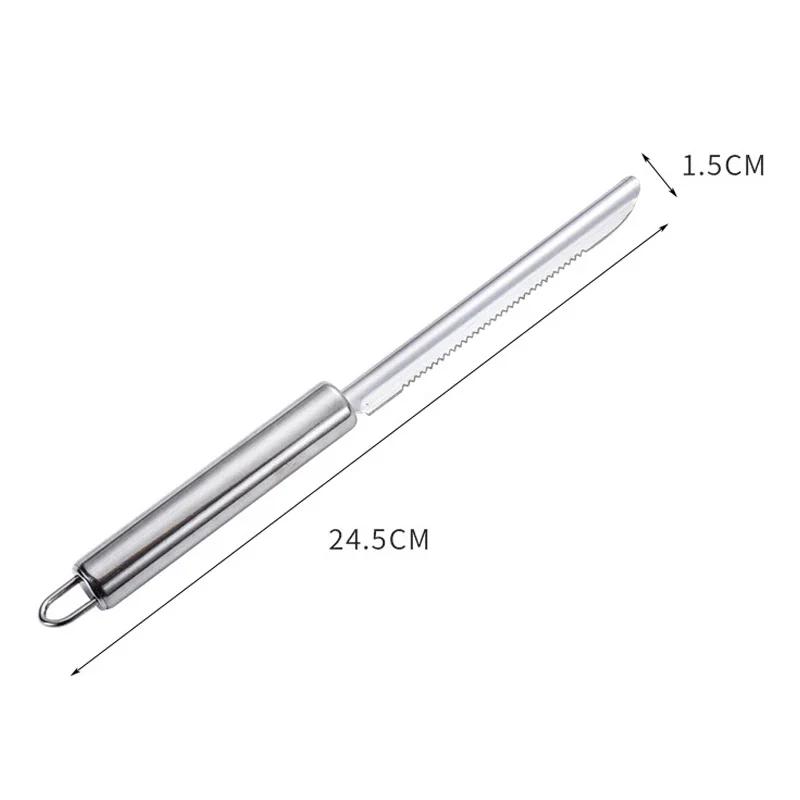 Multifunction Pineapple Corer Pear Corer Non-slip Long Strip Fruit Peeler Stainless Steel Pineapple Knife Kitchen Manual Slicers