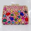 Large Blue Stone Evening Bag Rhinestone Clutch Purse Women Luxury Wedding Purse Bridal Party Formal Crystal Handbags Diamond
