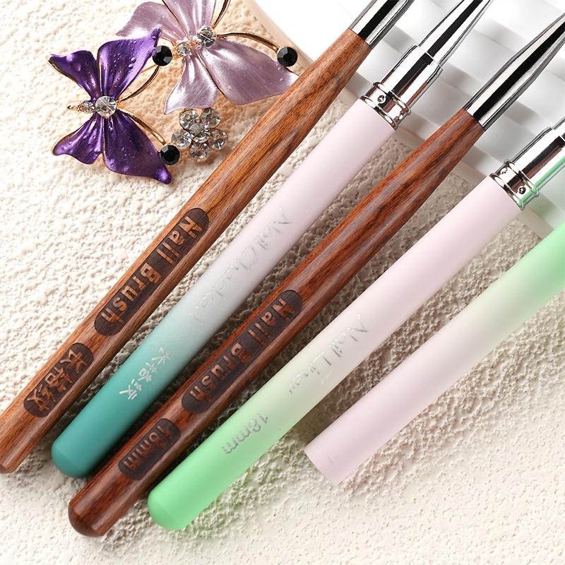 1Pcs French Plaid Nail Art Brushes Line Grid Pattern Drawing Pen For Diy Uv Gel Extension Painting Supplies