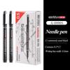 GENVANA 0.5/0.3/0.1 Mm Double Line Drawing Needle Pen Double-head  Professional Drawing Art Marker Pen School Art Supplies