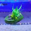 Shrimp Resting Shelter Floating Rock Aquarium Decoration, Realistic Moss Ornament with Aquascaping Decorations for Tanks Cave, Fish Tank Hideout Betta