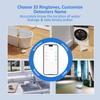 Smart Water Leak Detectors for Home WiFi with App Alerts, Stechro Ajustable 120dB Water Sensor Alarm Leak Detector for Basements Sink Kitchen