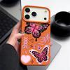 Lucky Bowknots Butterfly Pattern Case For iPhone 17 Pro Max Funda iPhone 16 Pro Max 15 14 13 12 11 Air 16E Leather Texture Silicone Cover