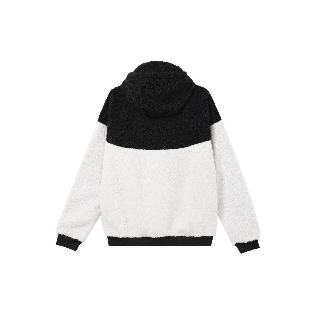 Nike Sportswear Windrunner Sherpa Full-Zip Hooded Jacket Creamy White Black DD0300-016