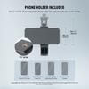 NEEWER TP05 Basic 189cm Video Tripod Monopod Aluminum 3-Way Pan Tilt Head Bluetooth Remote Overhead Shooting Smartphone Holder Black 8kg Load