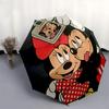 Mickey Mouse, Minnie Mouse Themed Automatic Opening and Closing Umbrella, Brightly Colored 8-rib Portable Umbrella, Suitable for Men and Wom