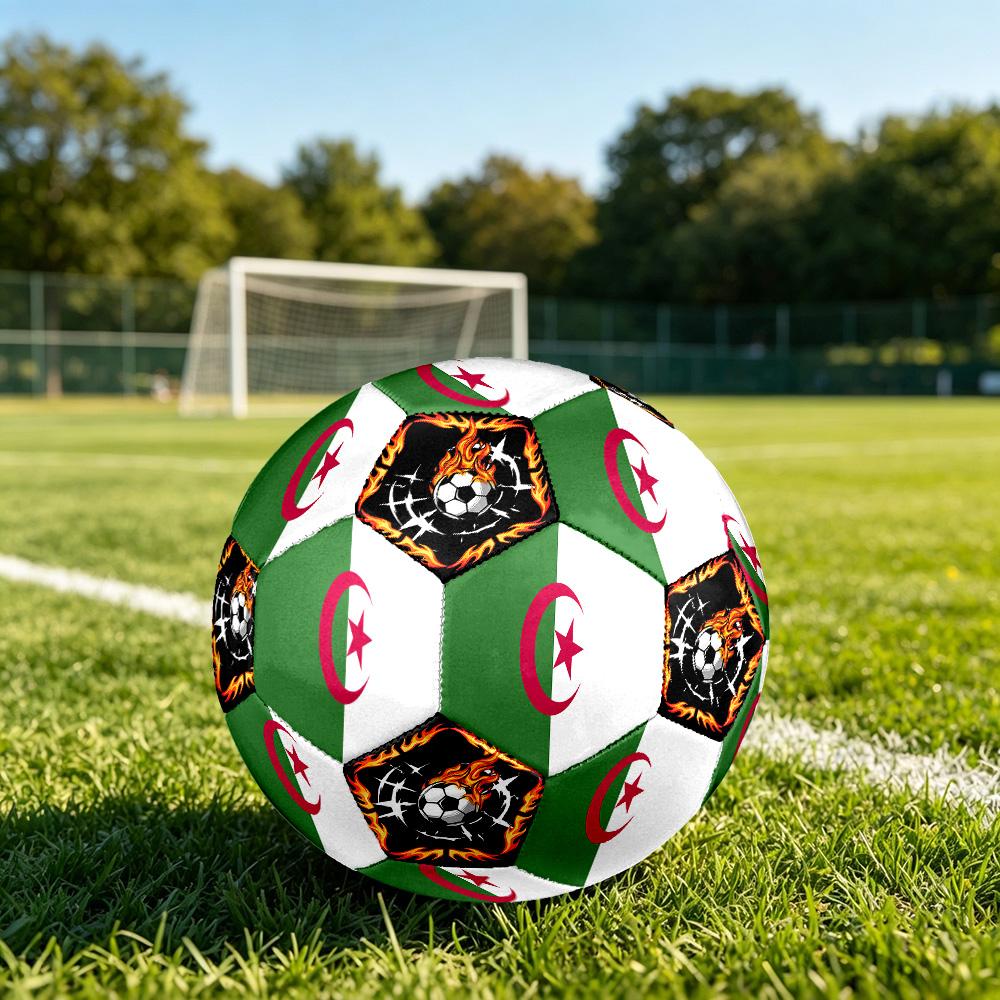 1 Stück Algerien Sport Thema Größe 5 Fußball Professionelles Spiel Training Fußball Indoor & Outdoor Sportball Leicht Langlebig c6645