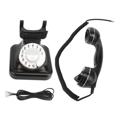 Döner Retro Telefon Ses Ayarlı Vintage Kablolu Telefon Ev için Sabit Hat Telefon