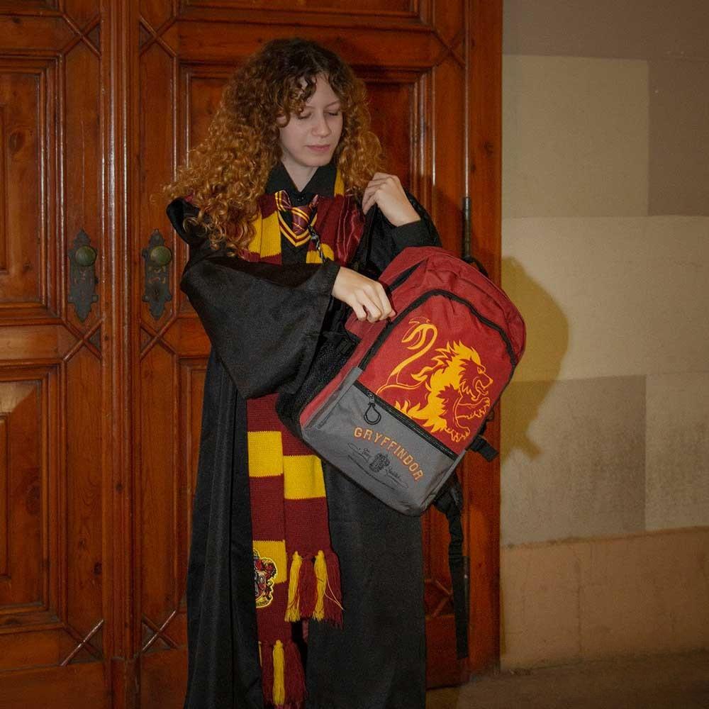 Plecak Dwukomorowy Szkolny Harry Potter Gryffindor Czerwony 31X44X18Cm