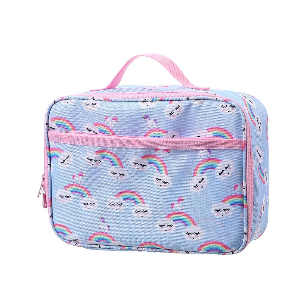 Unicorn Cartoon Lunch Case Spacious Childrens Charming Bento Case Student Travel Picnic Cases Leisure Ice Cases