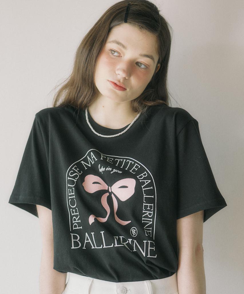 OURHOPE Ballerina T-Shirt - Black