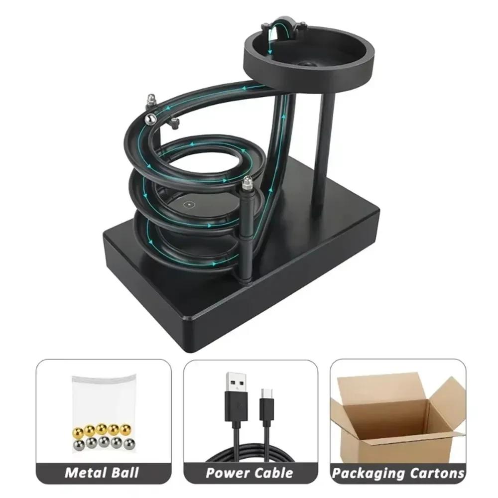 Kinetisk Kunst Evighetsmaskin Kule Skrivebordsdekorasjon Hjemmekontor Leketøy - Ledd Metallskulptur