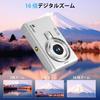 Digitálny fotoaparát Acbaeta [Nahrávanie videa v rozlíšení 4K, 50 megapixelov] s 32GB Micro SD kartou, AF automatické zaostrovanie, Kompaktný fotoaparát, Veľký 2,7-palcový displej, 16x zoom,