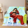 Cute Aitana Spanish Singer Flannel Blanket Soft Warm Blanket Throw Blanket for Bedroom Living Room Bed Travel Picnic Gift kids