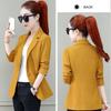 Women's Spring and Autumn Solid Colour Short Small Suit Jacket Suit Formal Wear Lapel Coat