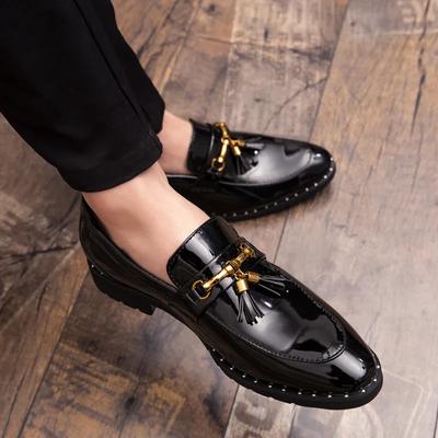 Μοντέρνα ανδρικά loafers με κρόσσια Ανδρικά loafers δέρμα Παπούτσια άνδρα δέρμα κρόσσι Mocassin homme Calzado hombre Zapatos de hombre Ανδρικά παπούτσια