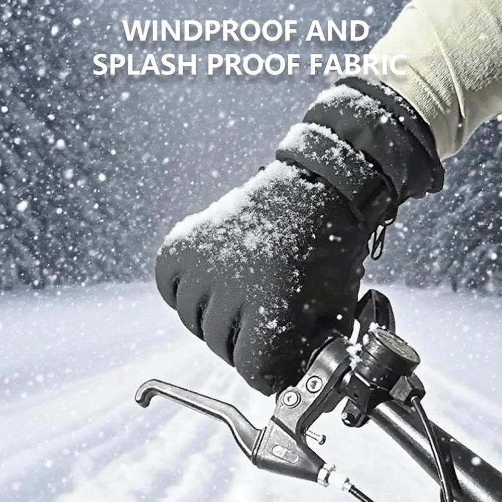 Winter Warm Gloves for Outdoor Cycling Skiing Thickened Cold Resistant Glove Waterproof Touch Screen Camping Equipment