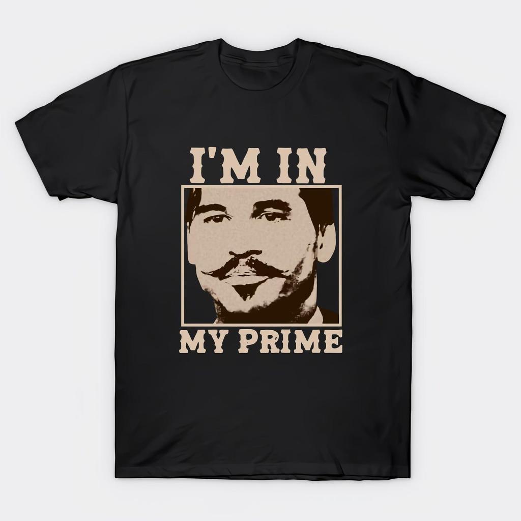 Doc Holiday Ich bin in meiner Blütezeit Tombstone -Film Vintage Schwarzes T-Shirt Größe S-4X Lässig