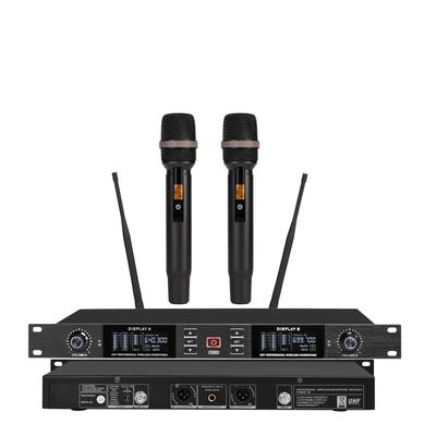 KTV U-Band Infrared Wireless Dual Microphone Lavalier Headset