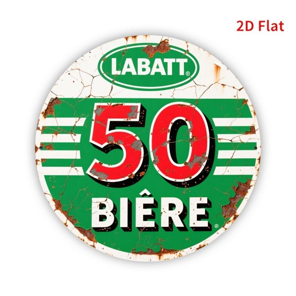Segno in Latta Metallico Birra Decorazione Murale 20x30cm