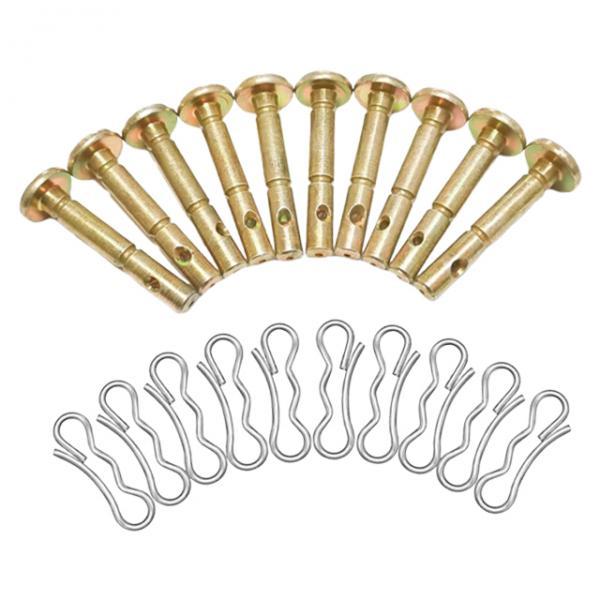 10Pcs Shear Pins and Cotter Pins Shear Pin Kits Protecting The Professional Heavy Duty for Replace 738-04124