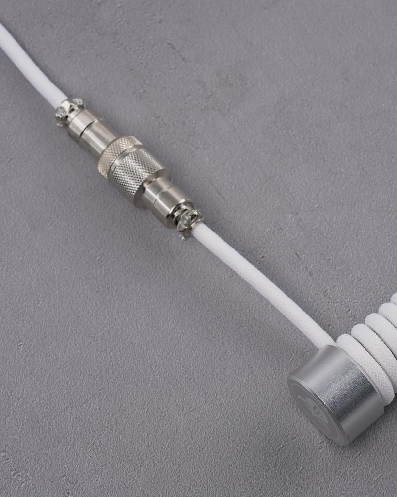 GravaStar Coiled Cable for Gravastar USB Gaming Keyboard Custom Double Aviation Data Transmission USB-C Keyboards, Cable, Coiled, Type-C Cable,