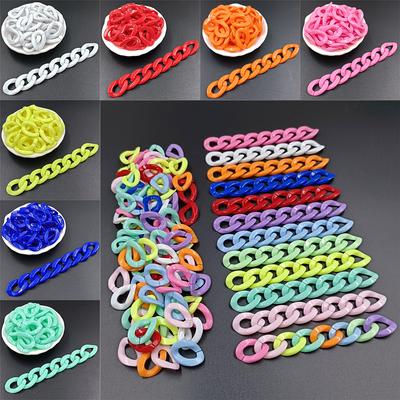 10Pcs 17*24mm Ice Cream Twist Chain Bead Accessories Loose Beads Keychain Twist Chain Necklace Bracelet Pendant DIY Finding Jewelry Making