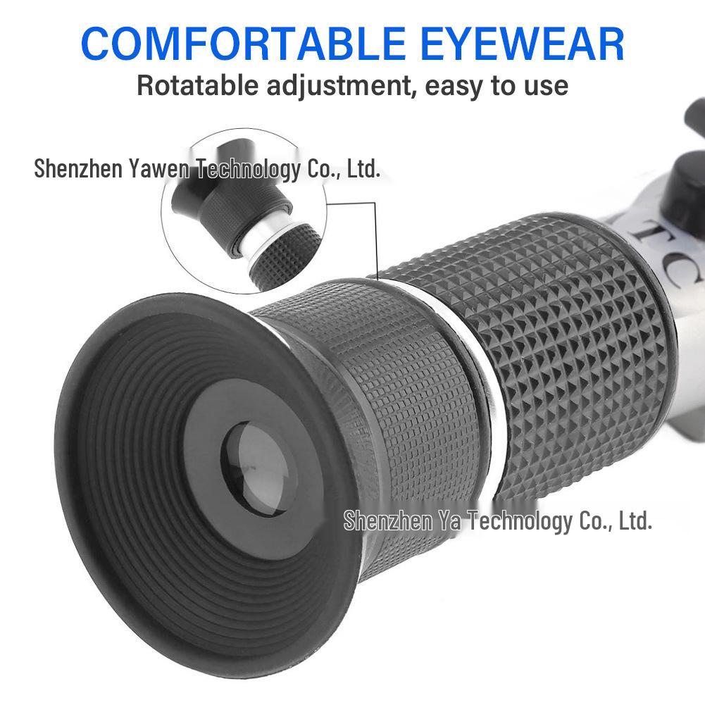 Handheld Honey Refractometer: 58-90 Brix Sugar Content & Baumé Meter