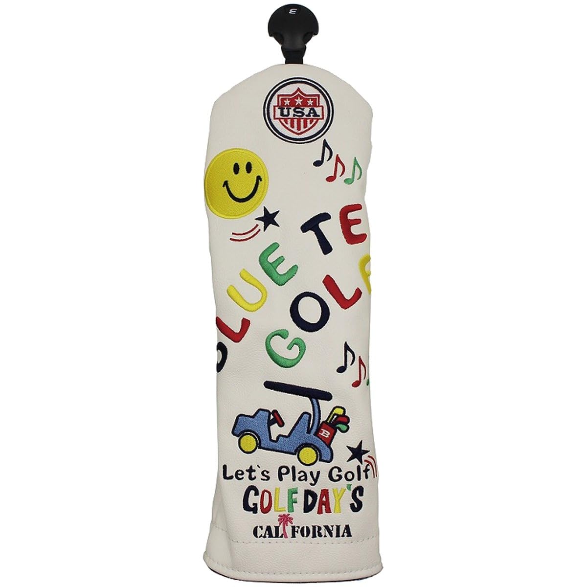 

Smile & Cart Fairway Wood Headcover (HC-012) White