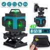 3D/4D 8/12/6lines Green laser level with Storage Box 5000mAh Lithium Ion Battery Green Wires Laser Level