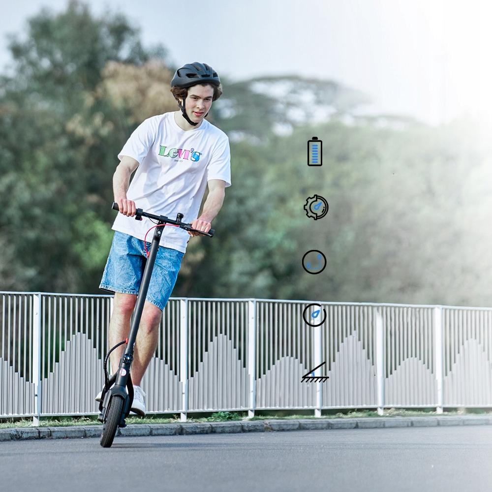 Patinete Eléctrico W6-DZ 500W Plegable 10" 37KM Ligero Doble Freno