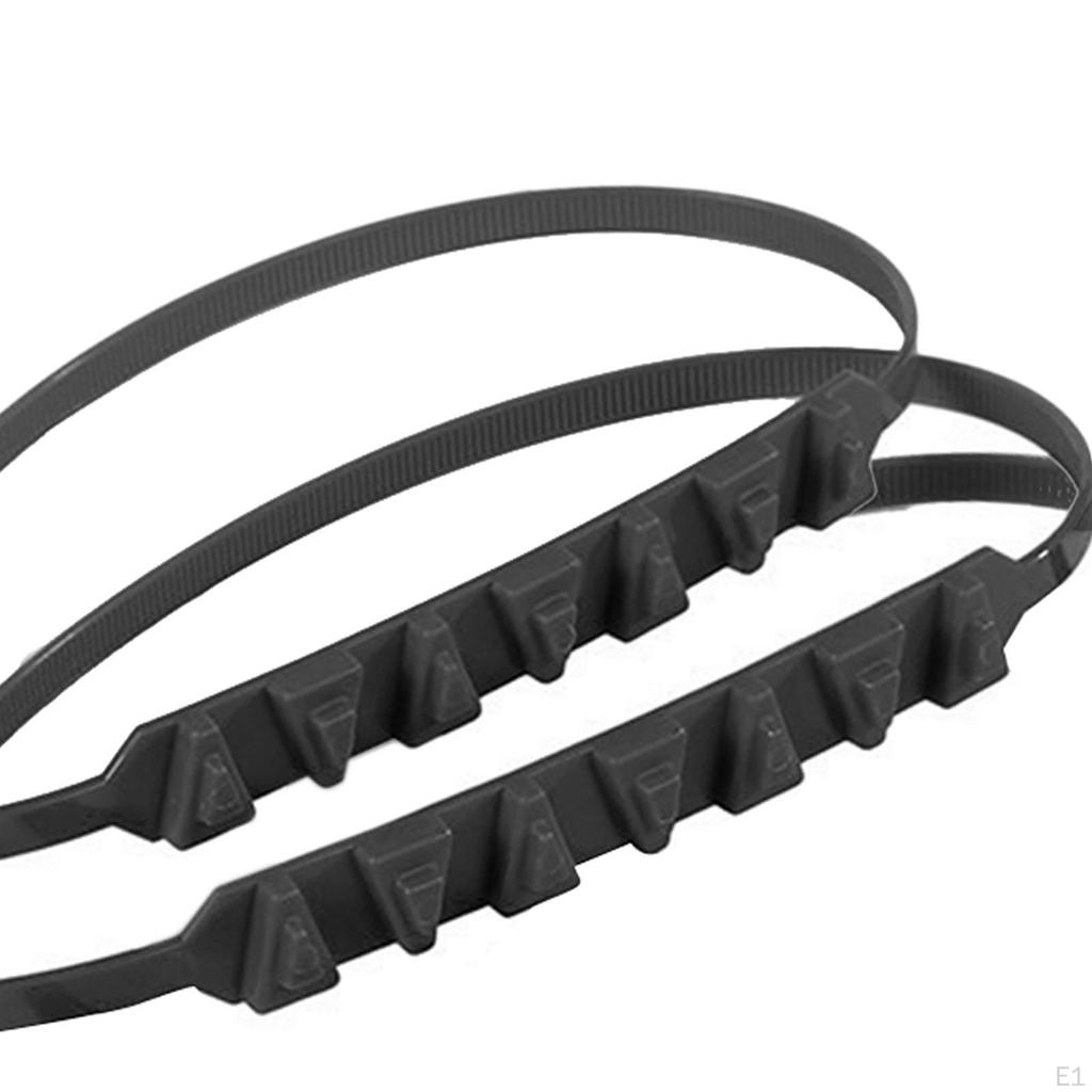 10Pcs Snow Chains Universal Length 50cm Reusable Anti Skid Car Wheel for Cars