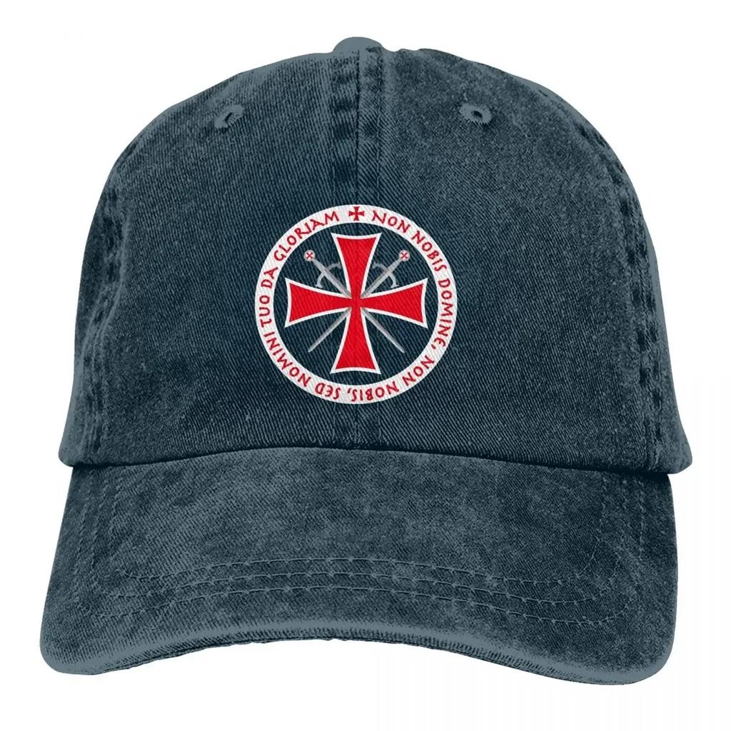 Dad Hats Templar Cross Non Nobis Domine Crusader Knight's Cross Knight Women's Hat Sun Visor Baseball Caps Freemason Peaked Cap