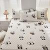 Thicken Bed Cover Cartoon Style Bedspread Quilted Mattress Cover Soft Bed Linen Elastic Bedsheets cubre colchón (No Pillowcase)